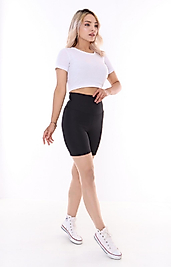 Kısa şort tayt siyah